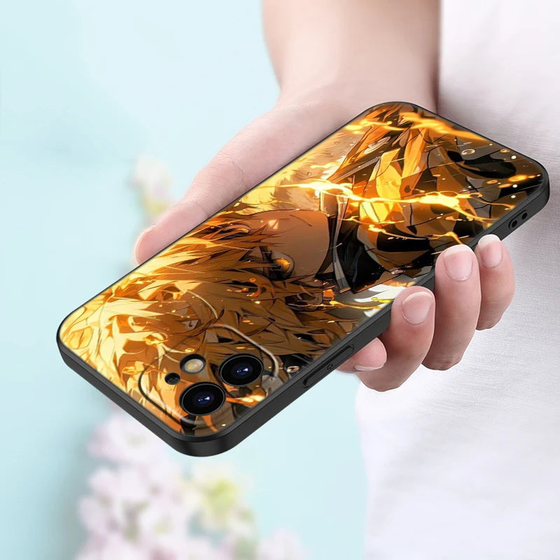 Anime Black Phone Case For Samsung Galaxy S24 Ultra,S23 Plus,S21 FE,S22 Ultra,S20 FE 5G,S10E,S10 Lite,S9 Plus Cover
