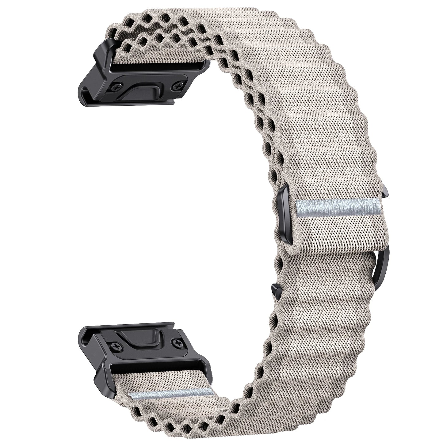 QuickFit 26mm 22mm Two Tone Nylon Strap For Garmin Fenix E 8 7X 7 6 6X/Epix Pro Gen 2 51mm 47mm/Tactix Watch Band Accessories