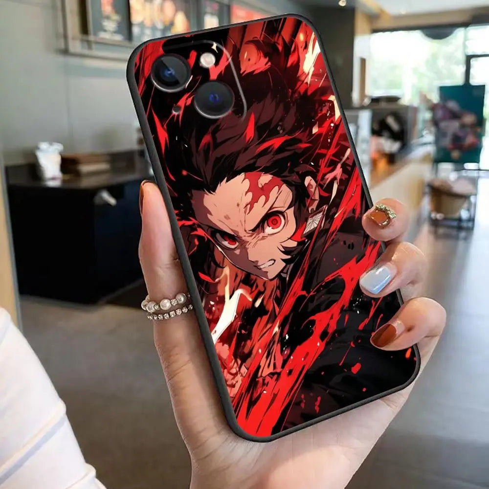 TanjiRo Nezuko Phone Case For Apple 16 iphone 15 14 13 12 11 Pro XS Max Mini X SE 8 7 Plus Case Capa Shell Cover