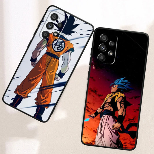 Anime Goku phone cases for Samsung A53 A52 A33 A32 A51 A71 A21S A13 A73 A50 A22 A23 A03 A72 A54 A12 5G Black Phone Case