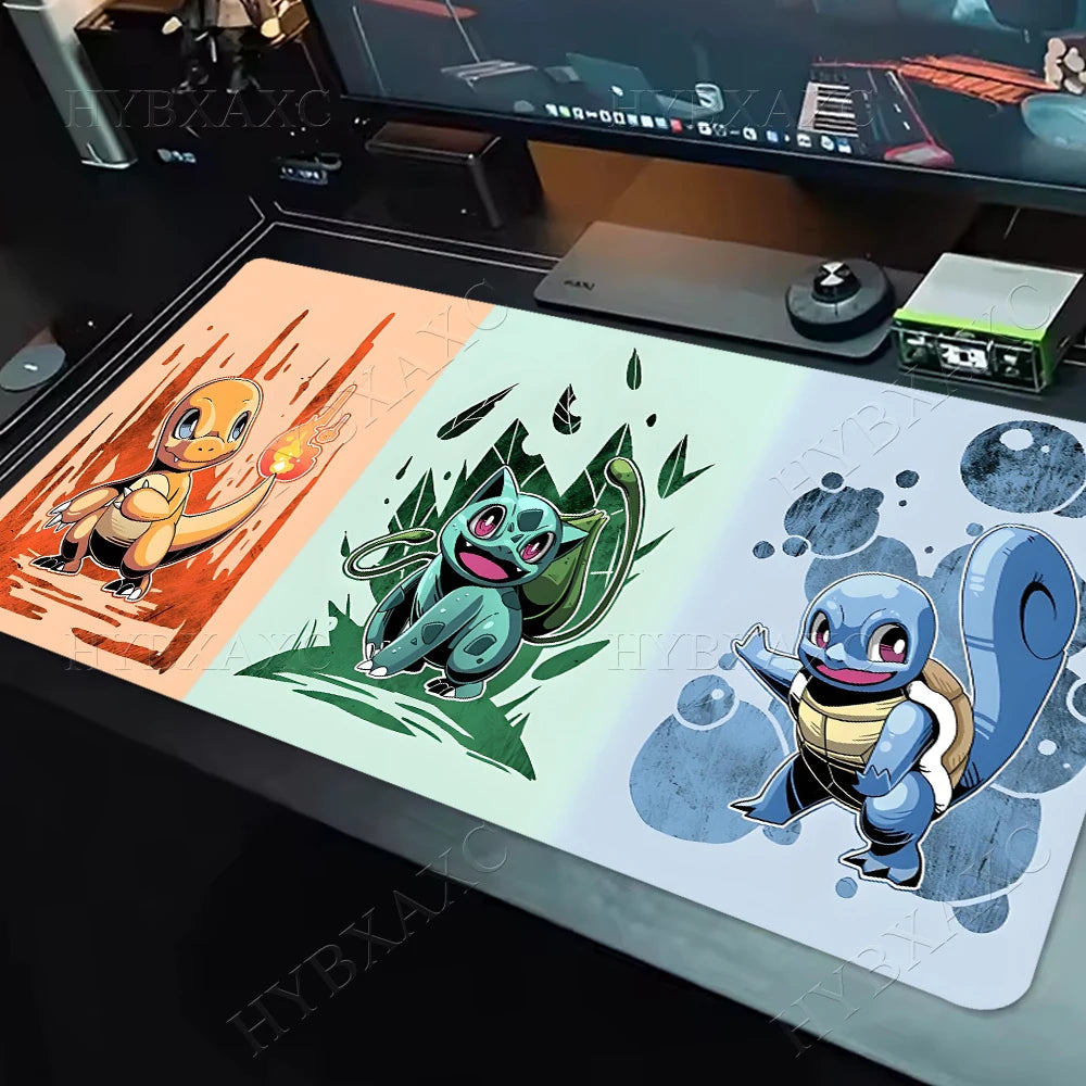 Gaming Mouse Pad P-pokemon Charizard Home New HD Pc Mousepad XXL keyboard pad Non-Slip Office Carpet Laptop Mice Pad Gift