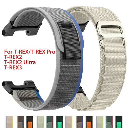 Trail Loop Nylon Strap For Huami Amazfit T-REX 3/2 Smart Watch Band Sports Bracelet For Xiaomi Amazfit T-Rex/T Rex Pro 2 Correa