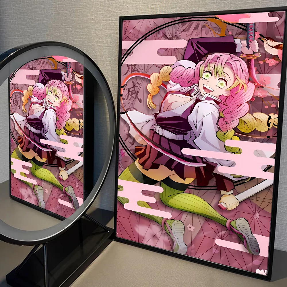 Demon Slayer Kanroji Mitsuri Classic Movie Posters HD Quality Poster Wall Art Painting Study Nordic Home Decor