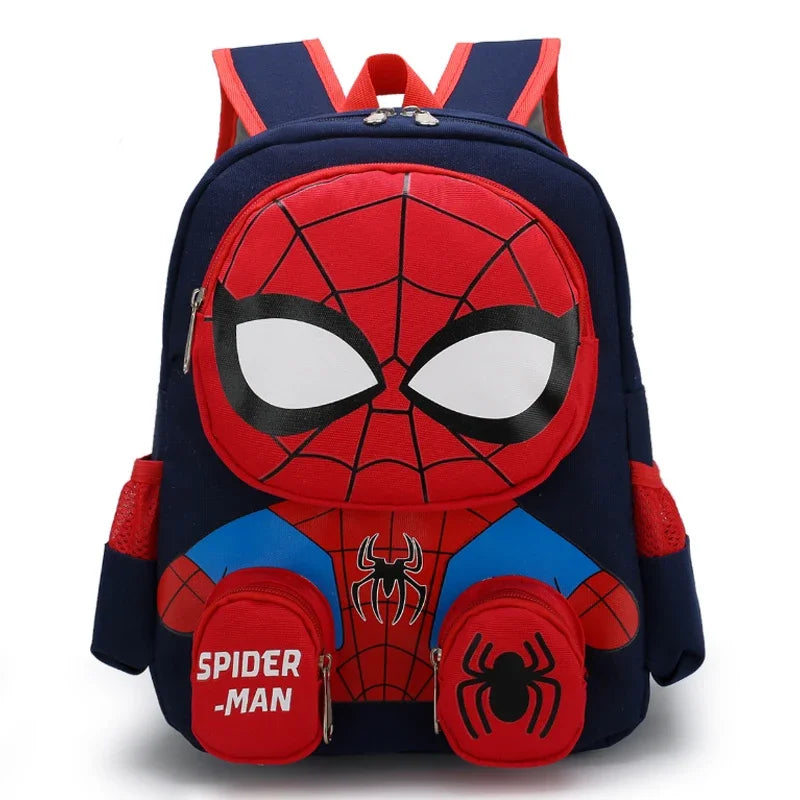 Amine School Backpack 3D Cartoon Spider Comic Backpacks Waterproof Lightweight Elementary Kids Schoolbag for Boys Girls