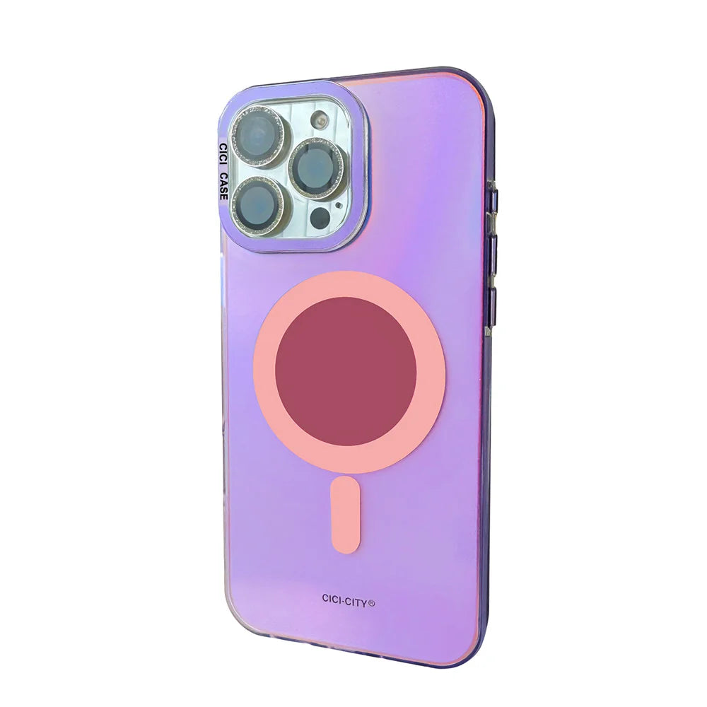 Luxury Fashion Matte Color Changing Magsafe Phone Cases for iPhone 17 Air 16 15 Pro Max 14 13 Magnetic Wireless Charge Cover
