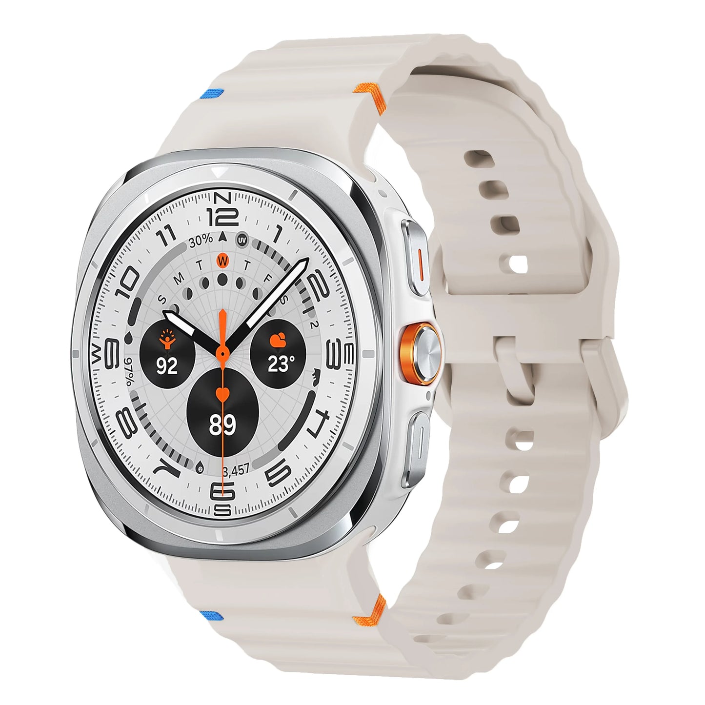 Original Strap for Samsung Galaxy Watch ultra strap 47mm Silicone Bracelet Galaxy Watch 5 pro/4/6 Classic/7 44mm 40mm 43 46 band