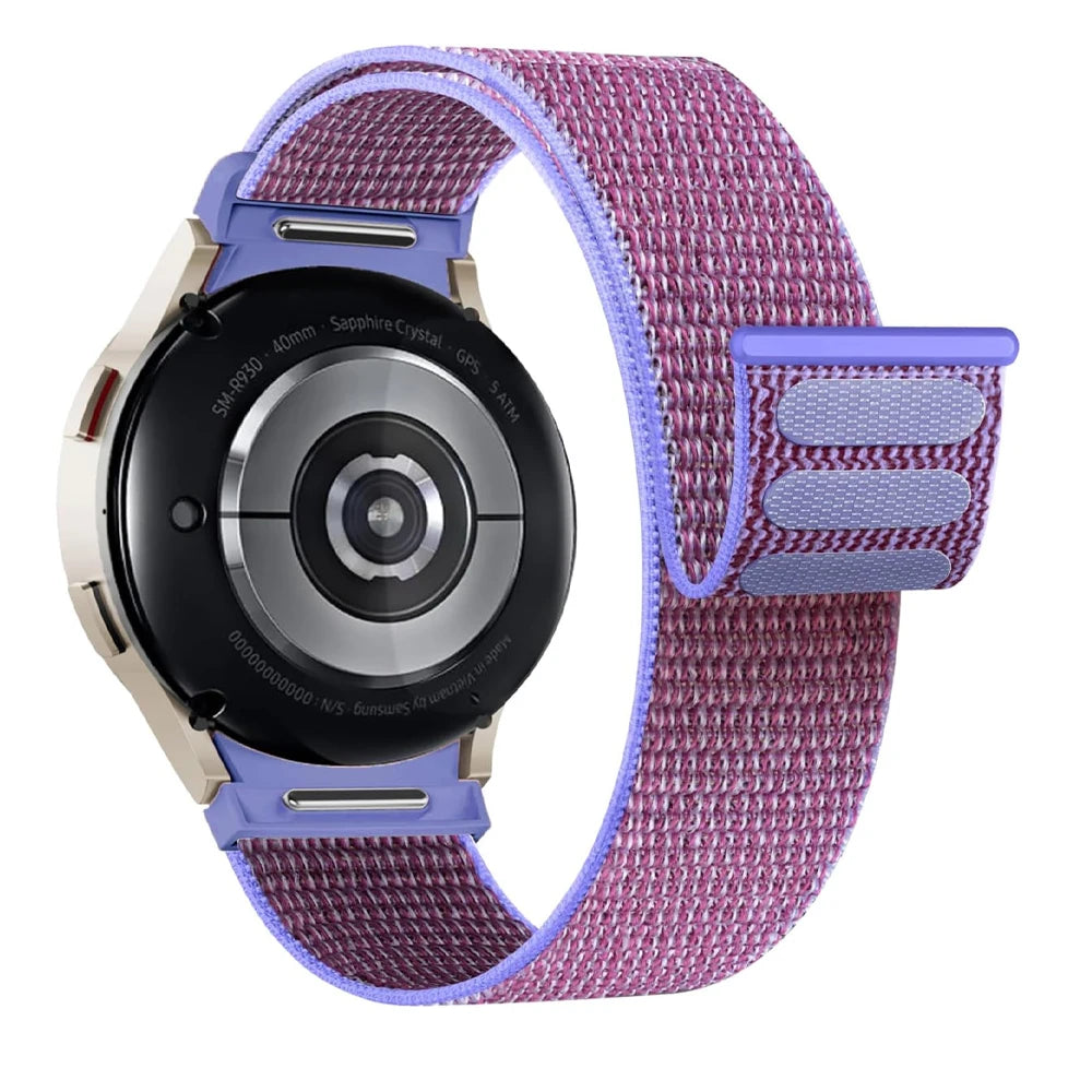 Band For Samsung Galaxy Watch 7/6/4/classic/5 pro 44mm 40mm wrist No Gaps Nylon sport loop correa bracelet Galaxy Watch 7 Strap