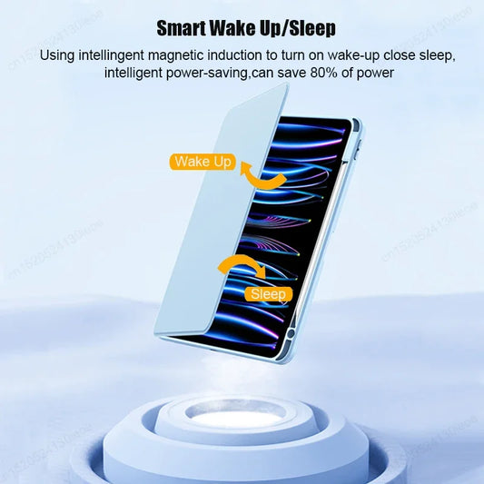 For iPad Air Pro 11 12.9 13 inch Case 2024 Magnetic Detachable Cover iPad Air 5th 4th 10.9 10th 10.2 9 9th 8th Generation Funda