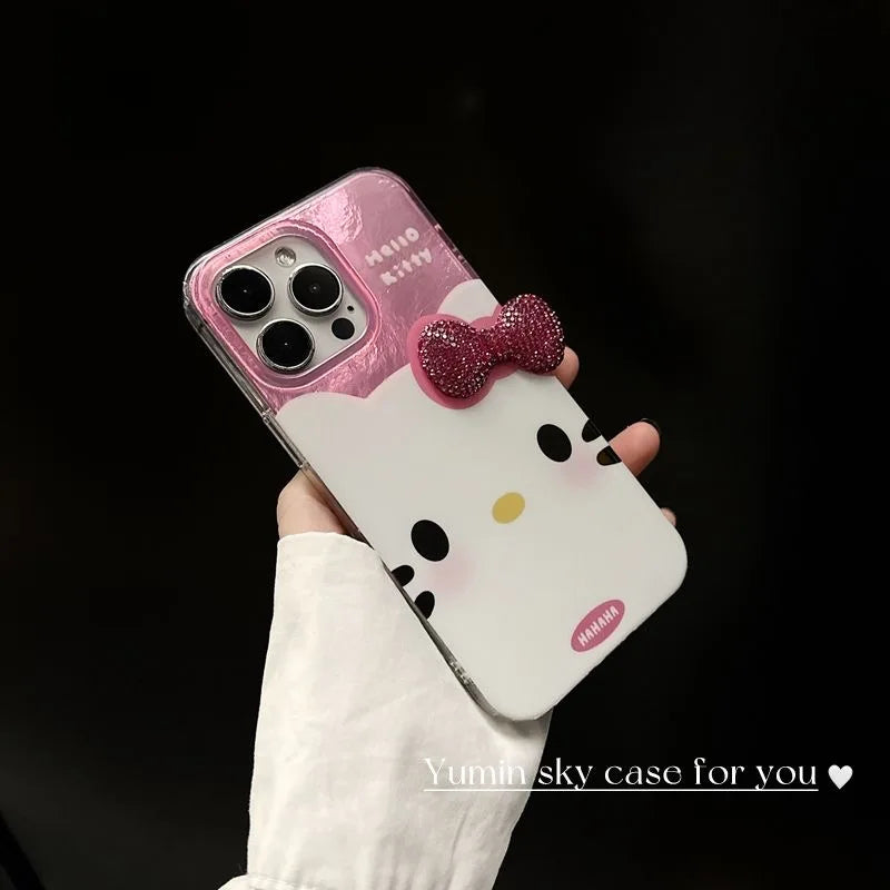 For Samsung S24 S23 Ultra S22 Plus S21 S20 FE A51 A31 A30S A50 Diamond Bowknot Lustre Lining Hard Phone Case