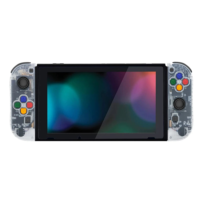 Replacement Wireless Joycons Controller for Switch/Lite/OLED with Motion Sensing/Dual Vibration/Gyro Axis, Includes Comfort Grip