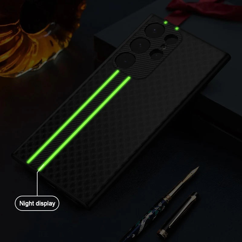 Carbon Fiber Pattern Case For Samsung Galaxy S23 Ultra Plus S22 S24