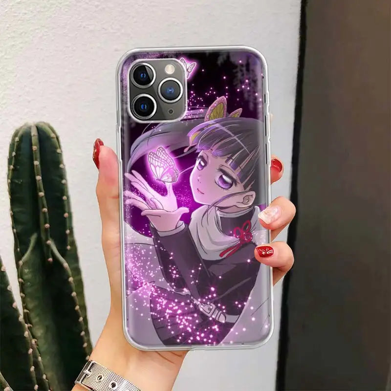Demon😈Slayer Phone Case For Apple iPhone 15 14 Soft Shell