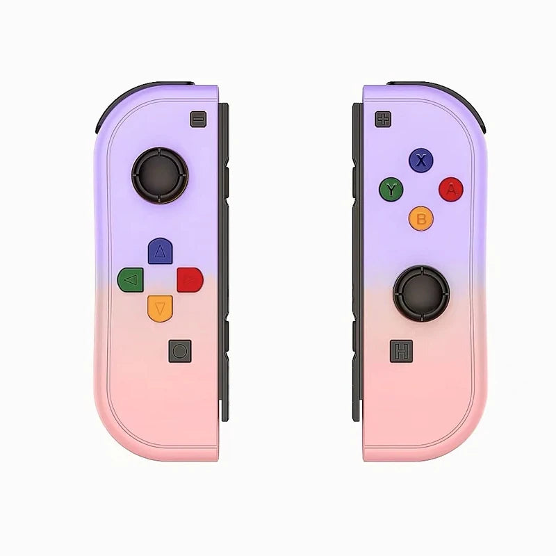 Replacement Wireless Joycons Controller for Switch/Lite/OLED with Motion Sensing/Dual Vibration/Gyro Axis, Includes Comfort Grip