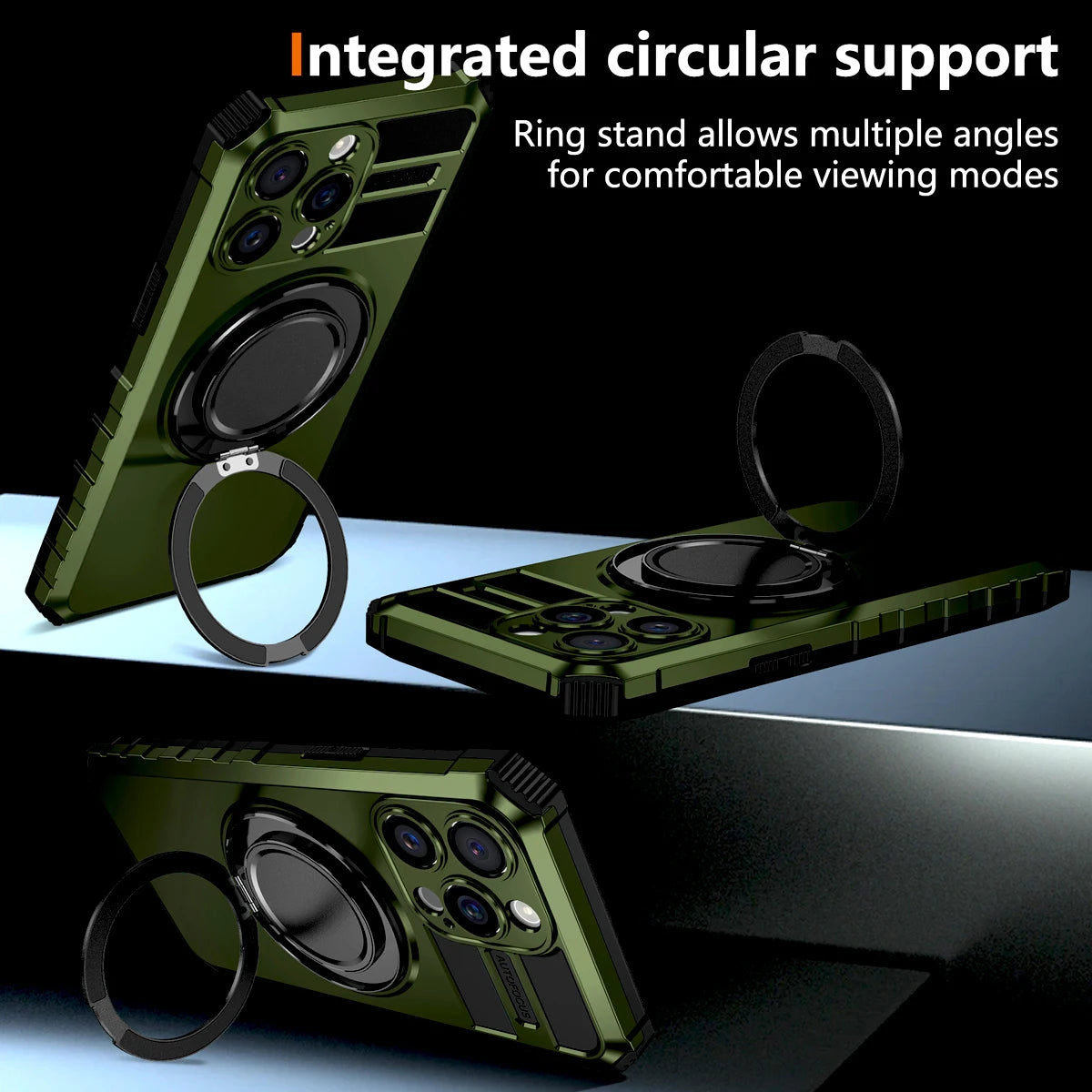 Luxury Shockproof Armor Case For iPhone 16 15 14 13 12 11 Pro Max 16Pro 15Pro 14Pro For Magsafe Mag Safe Wireless Charge Cover