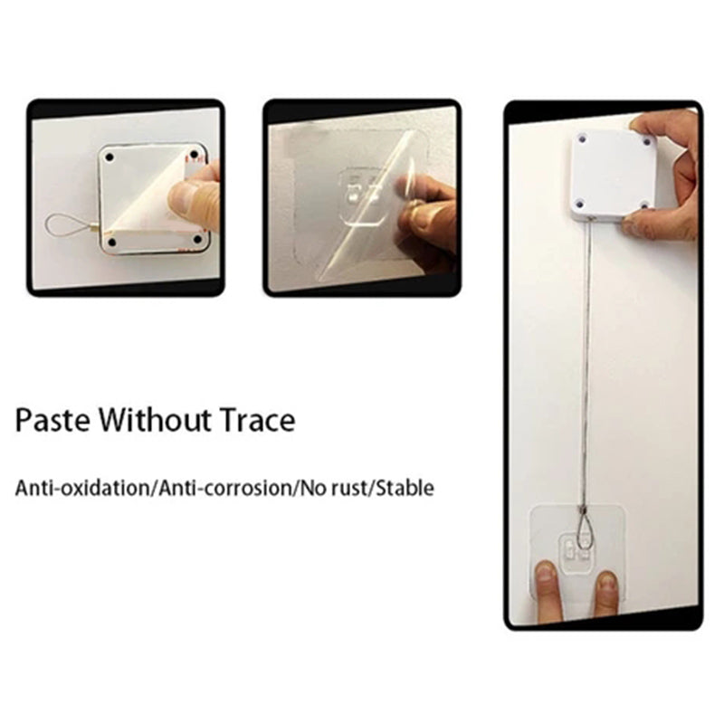 Installation guide for automatic door closer for sliding door with paste without trace feature