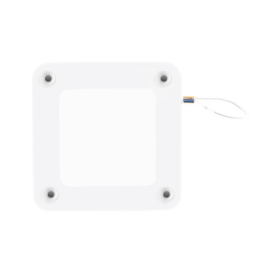 White automatic door closer for sliding door with easy installation features for home improvement projects