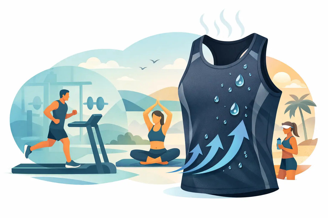 Fitness Sports Leisure Cationic Quick-drying Vest