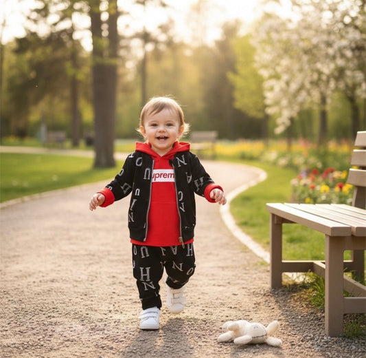 Spring and Autumn Kids Outfit Made Easy: The 3-Piece Set for Infants and Toddlers