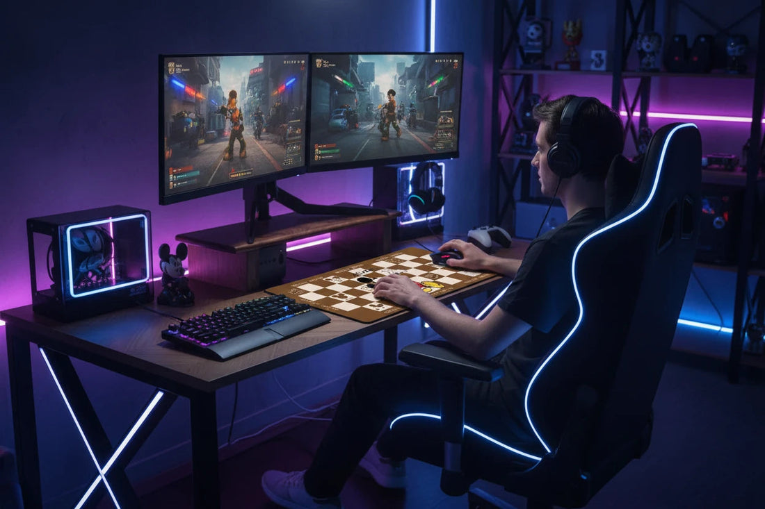 Mickey & Minnie Pro Gamer Desk — The Ultimate Cute-But-Serious Gaming Setup