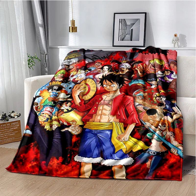Cozy Up With the One Piece 3D Cartoon Blanket (Limited-Time Sale)