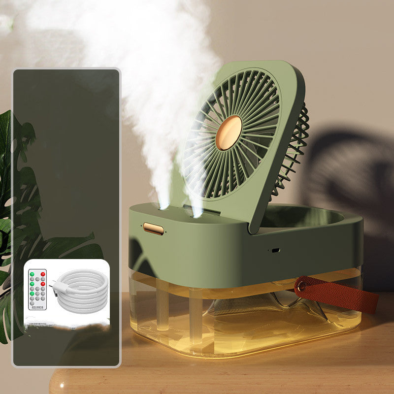 Humidificador, ventilador de pulverización, ventilador portátil, Enfriador de aire, humidificador de aire, ventilador USB, ventilador de escritorio con luz nocturna para electrodomésticos de verano