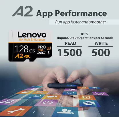 Lenovo-tarjeta Mini SD De 2TB, 1TB, tarjeta Micro TFSD De 512GB, 256GB, tarjeta De Memoria Flash TF Class10, 128GB, Cartao De Memoria para Nintendo Switch