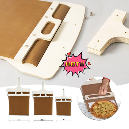 Sliding Pizza Peel Shovel Storage Board Pala Pizza Scorrevole Wooden Handle Transfer Pizza Kitchen Gadgets