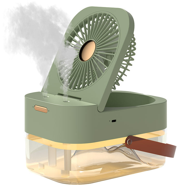 Humidificador, ventilador de pulverización, ventilador portátil, Enfriador de aire, humidificador de aire, ventilador USB, ventilador de escritorio con luz nocturna para electrodomésticos de verano