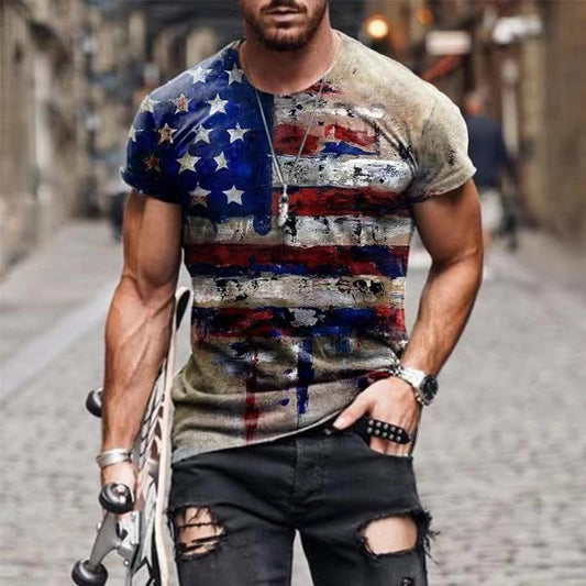 Men’s Summer vintage casual T-shirts