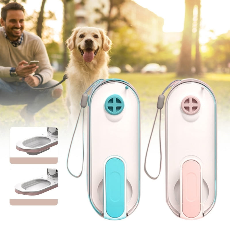 Botella de agua para perros, dispensador de agua plegable para caminar al aire libre, botella de agua portátil a prueba de fugas para viajes, productos para mascotas