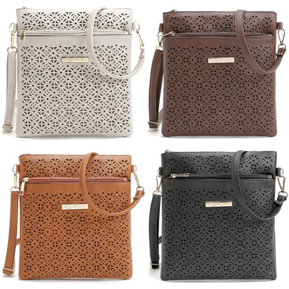 Blossomita Handbag With Cutout Flower Design