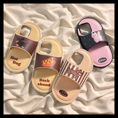 Cartoon Dog Slippers Suitable For iphone cases
