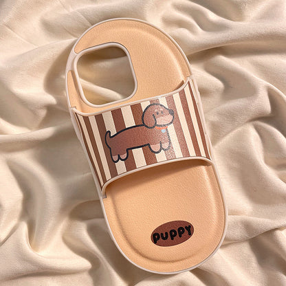 Cartoon Dog Slippers Suitable For iphone cases