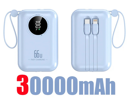 Power bank 50000mAh Large Capacity Power Bank 4 in 1 Fast Charging Powerbank Portable Battery Charger For iPhone Samsung Huawei