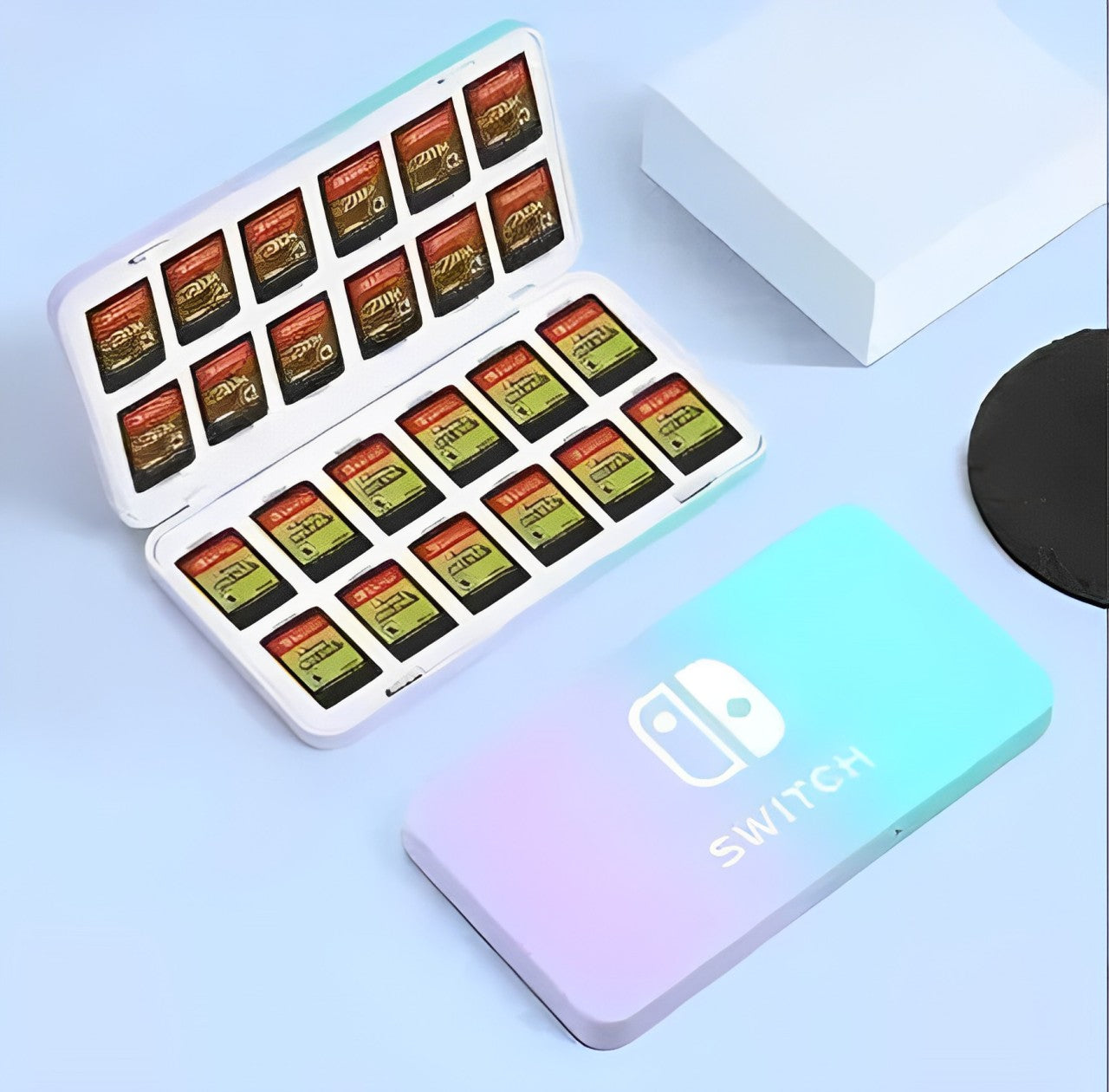 DATA FROG 24 in 1 Game Card Case Holder Hard Shell Protective Game Card Storage Box For Nintendo Switch/Lite/Oled Accessories