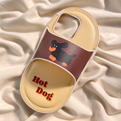 Cartoon Dog Slippers Suitable For iphone cases