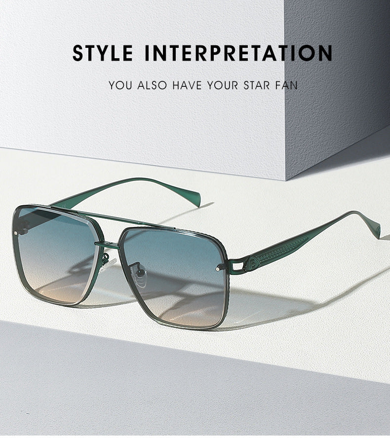 Men's Casual Fashion Metal Frame Sun Glasses