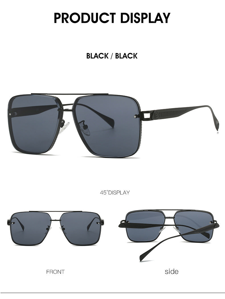 Men's Casual Fashion Metal Frame Sun Glasses