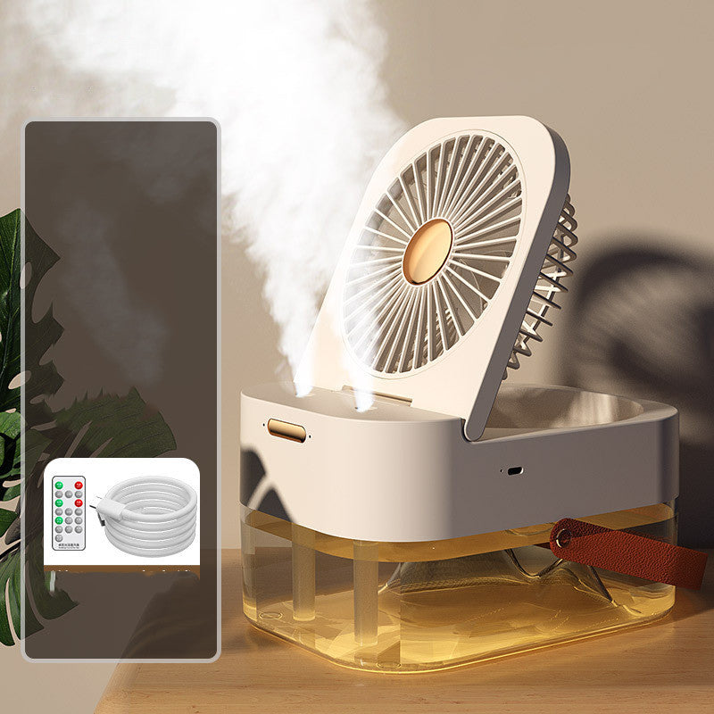 Humidificador, ventilador de pulverización, ventilador portátil, Enfriador de aire, humidificador de aire, ventilador USB, ventilador de escritorio con luz nocturna para electrodomésticos de verano