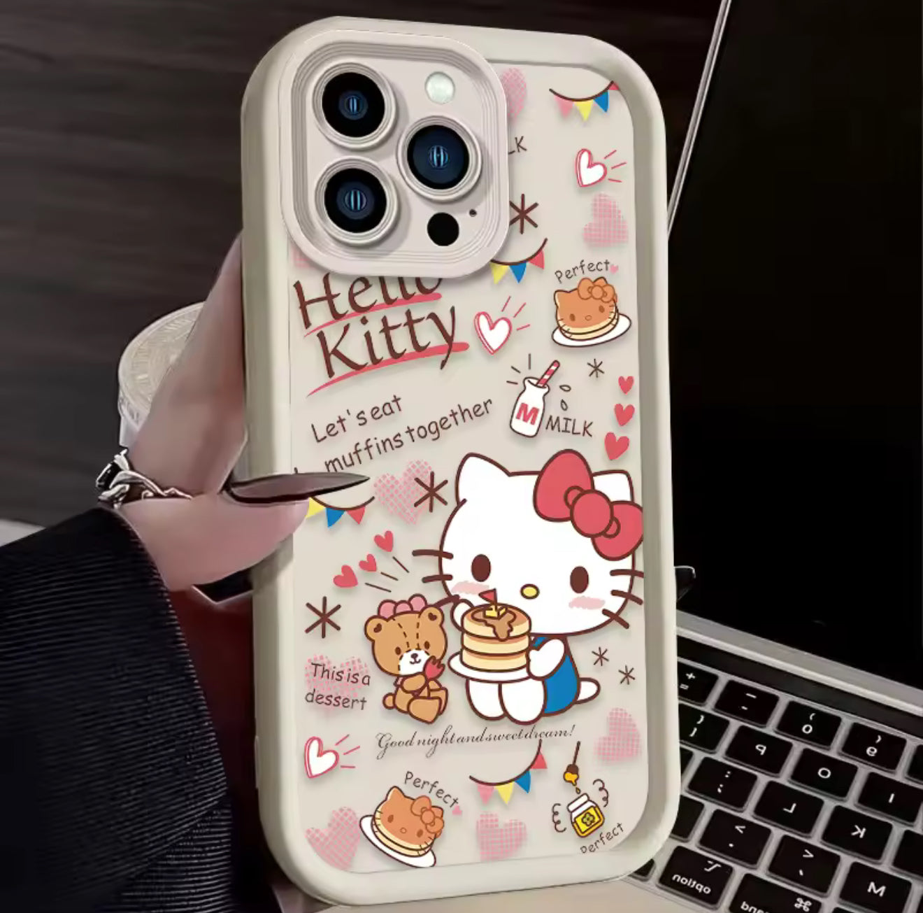 Hello Kittyyy Case for iPhone 14 15 Pro Max 13 12 11 X XS XR 7 8 Plus SE 2020 Silicone Shockproof Cover