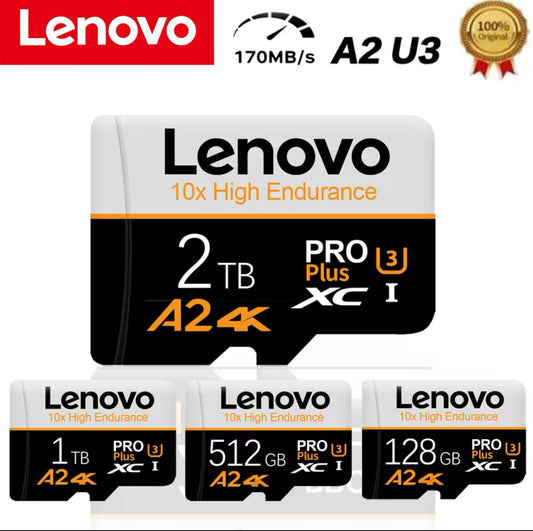 Lenovo-tarjeta Mini SD De 2TB, 1TB, tarjeta Micro TFSD De 512GB, 256GB, tarjeta De Memoria Flash TF Class10, 128GB, Cartao De Memoria para Nintendo Switch