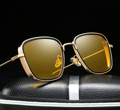 Women's Sunglasses Metal Retro Square Frame Steampunk