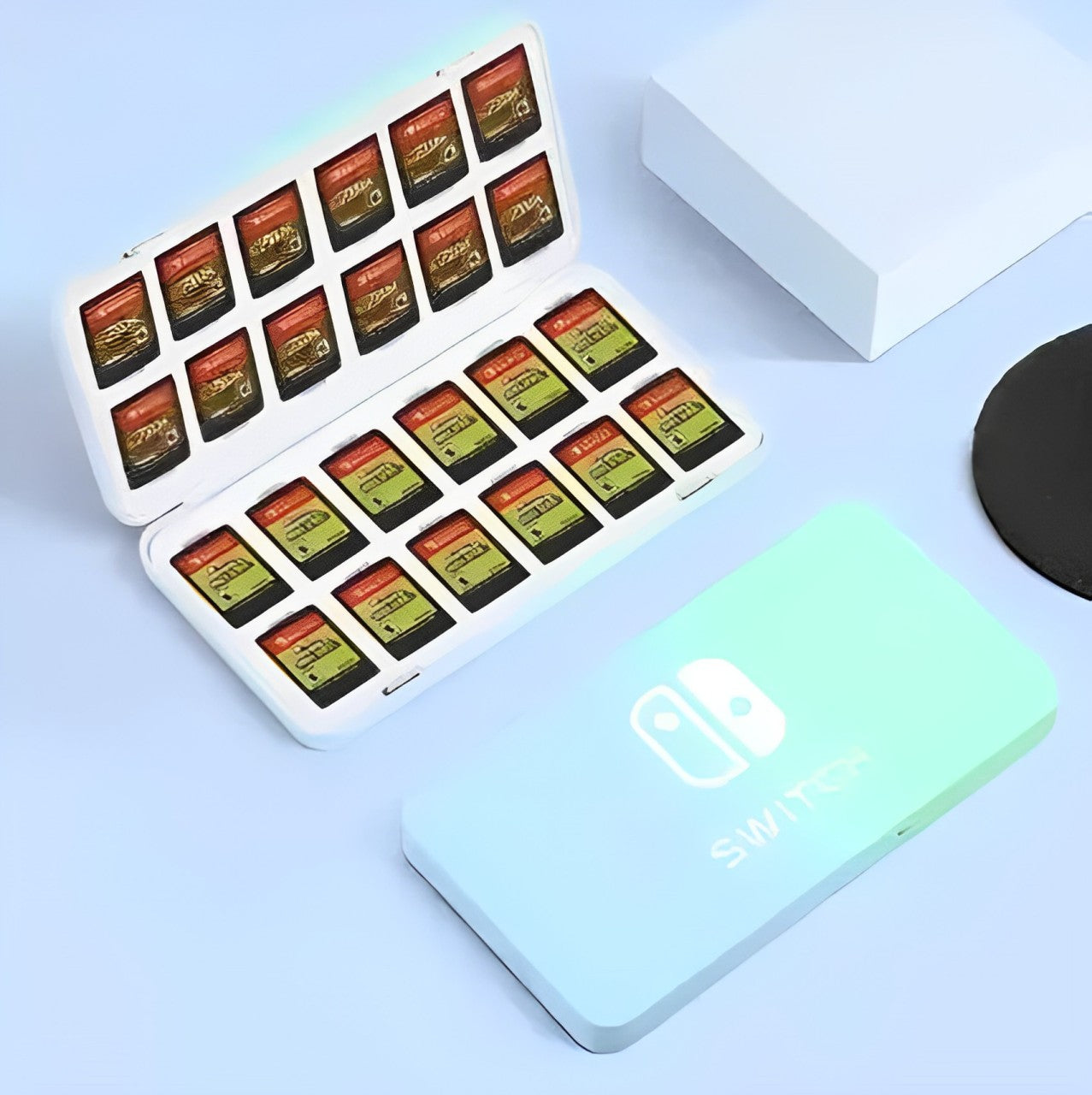 DATA FROG 24 in 1 Game Card Case Holder Hard Shell Protective Game Card Storage Box For Nintendo Switch/Lite/Oled Accessories