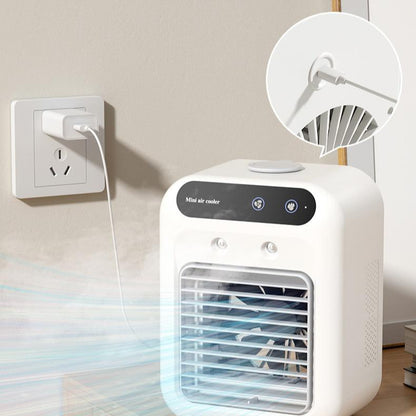 Aire acondicionado, ventilador enfriador de aire, ventilador de refrigeración por agua, aire acondicionado para habitación, oficina, color blanco-marfil