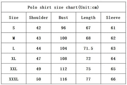 Men's Striped Printed Unicorn Logo Polo Shirt - Long Sleeve Casual T-shirt Comfortable Regular Fit for Daily Wear or Golf