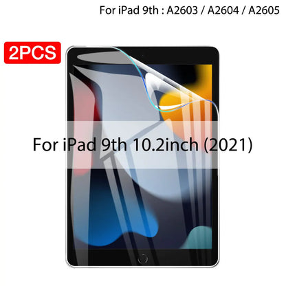 2PCS Hydrogel Film For Ipad Pro 11 12.9 Air 4 5 13 2024 Screen Protector For Ipad Mini 6 2 3 10.2 9.7 2021 9 Genration Not Glass