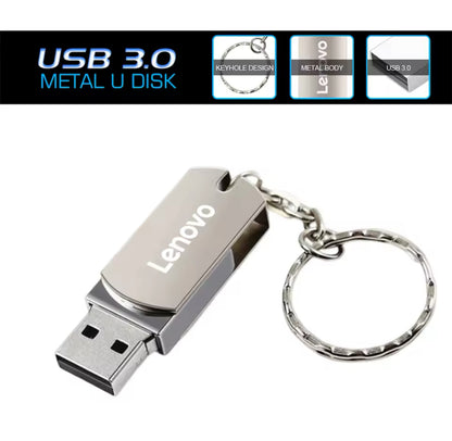 Lenovo-unidad Flash USB de 64TB, Pendrive de alta velocidad, 16TB, USB 3,0, 2TB, 4TB, memoria USB de 128GB, disco Flash USB para ordenador portátil