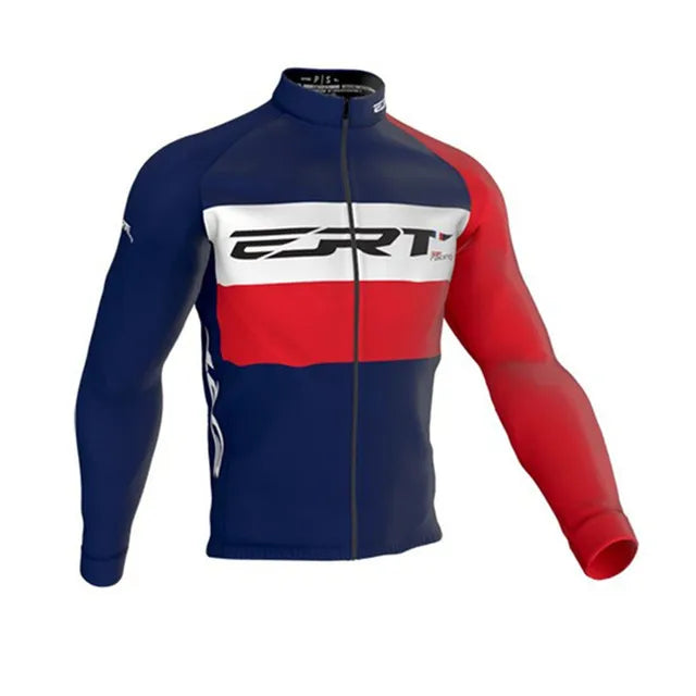 Winter Jacket Thermal Fleece Men Team Cycling Jacket Long Sleeve Jersey Suit Mtb Road Bike Clothes Ciclismo Hombres