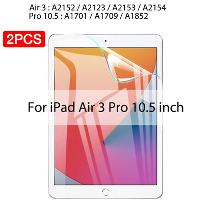 2PCS Hydrogel Film For Ipad Pro 11 12.9 Air 4 5 13 2024 Screen Protector For Ipad Mini 6 2 3 10.2 9.7 2021 9 Genration Not Glass