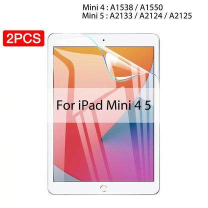 2PCS Hydrogel Film For Ipad Pro 11 12.9 Air 4 5 13 2024 Screen Protector For Ipad Mini 6 2 3 10.2 9.7 2021 9 Genration Not Glass